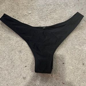 black bikini bottoms